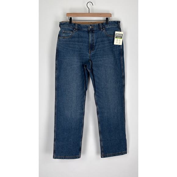 Duluth Mens DuluthFlex Ballroom Relaxed Fit Washed Denim Jeans Size 38x34 NWT - Picture 1 of 11